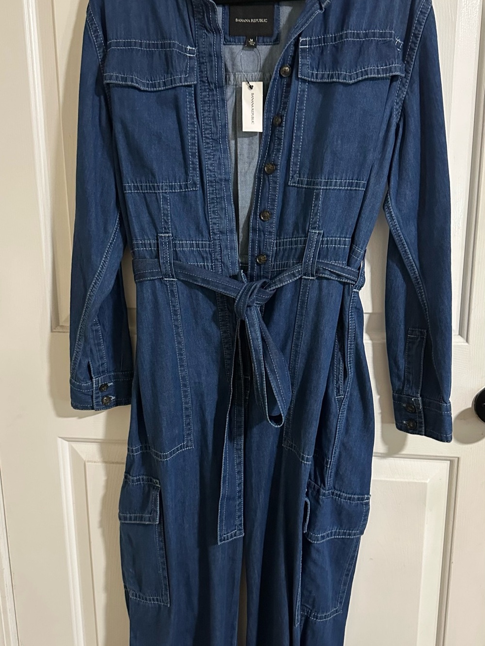 Banana Republic Dark Blue Denim Jacket with Buttons